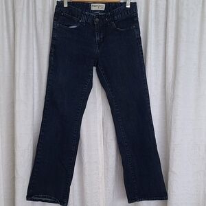 𝅺PAPER Denim & Cloth low rise flare dark wash size 28
